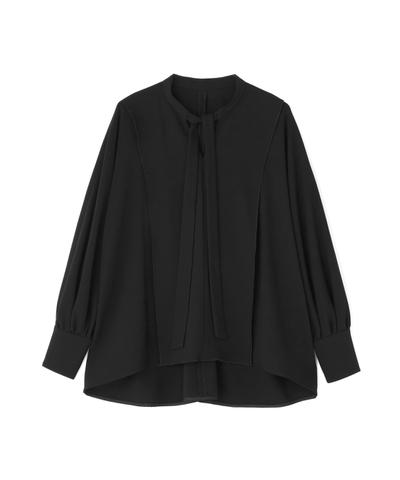 バックサテンジョーゼットブラウス