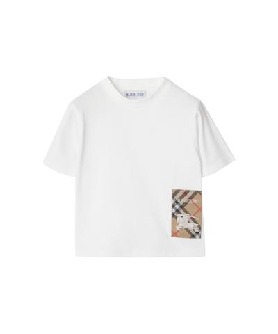 チェックラベル コットンTシャツ