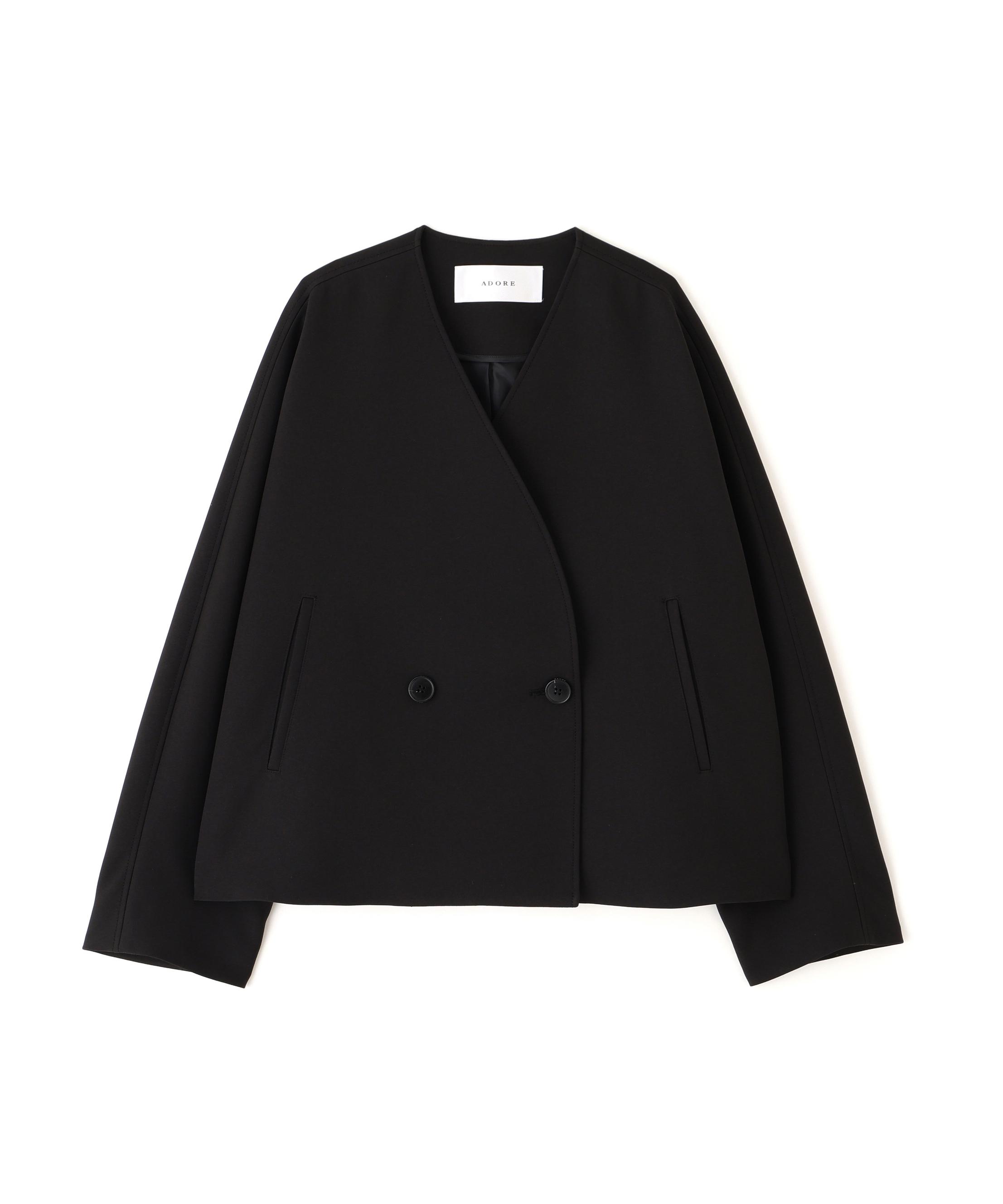 ADORE マトラッセトリプルクロスジャケット ブラック 38 ADORE マトラッセトリプルクロスジャケット ブラック 38