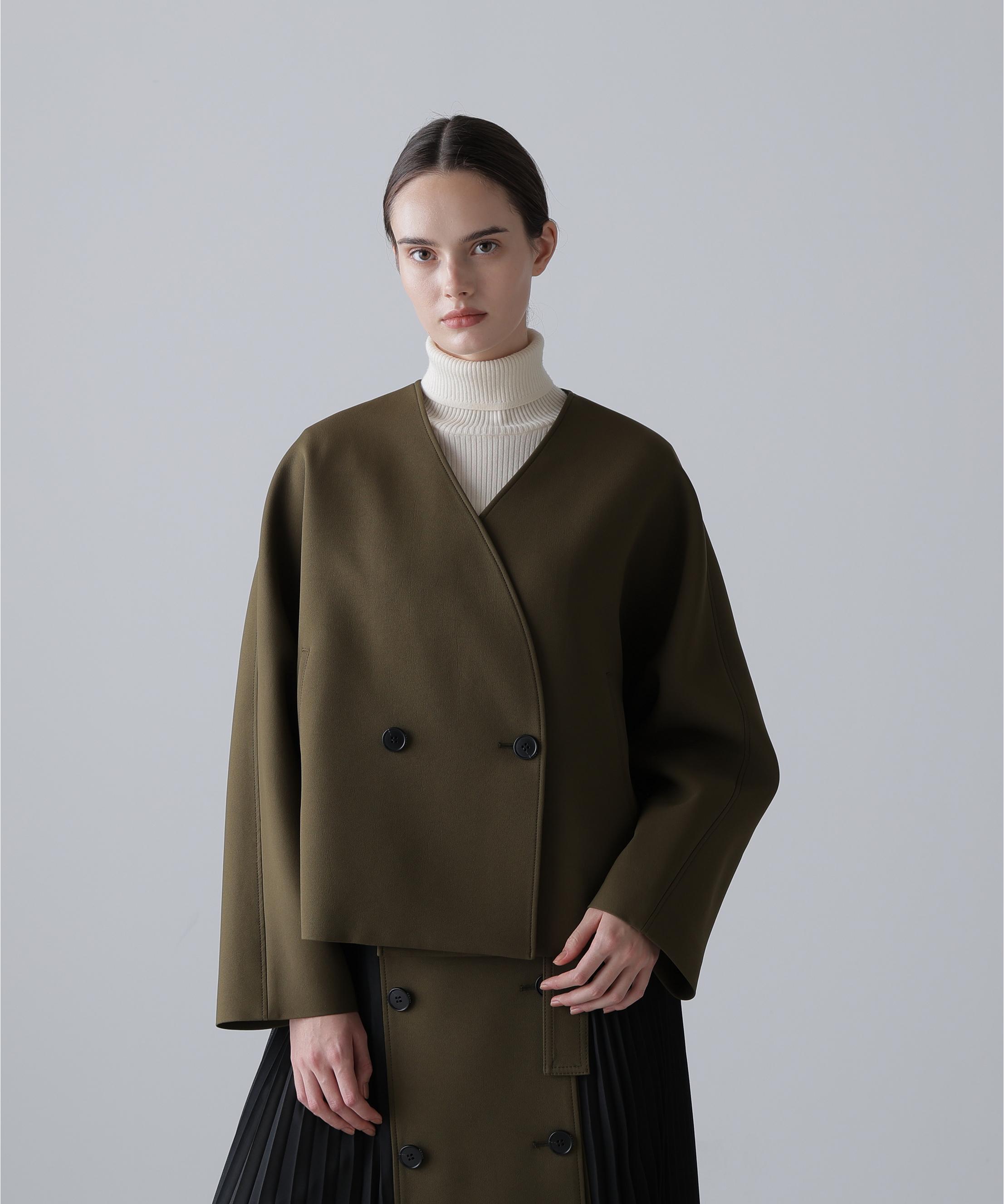 ADORE マトラッセトリプルクロスジャケット カーキ 38 ADORE マトラッセトリプルクロスジャケット カーキ 38