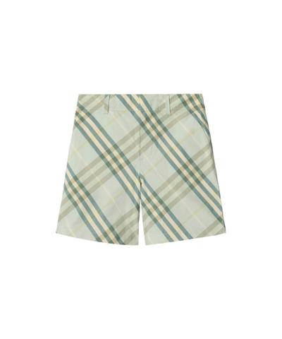 チェック コットンショーツ