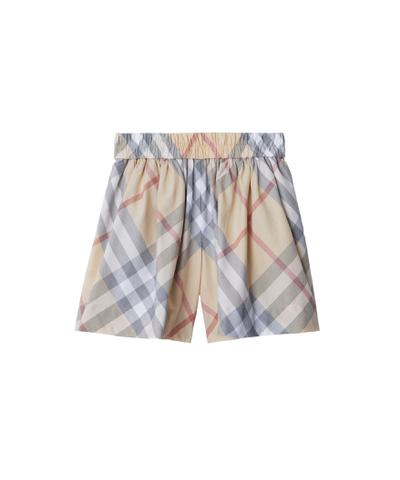 チェック コットンショーツ