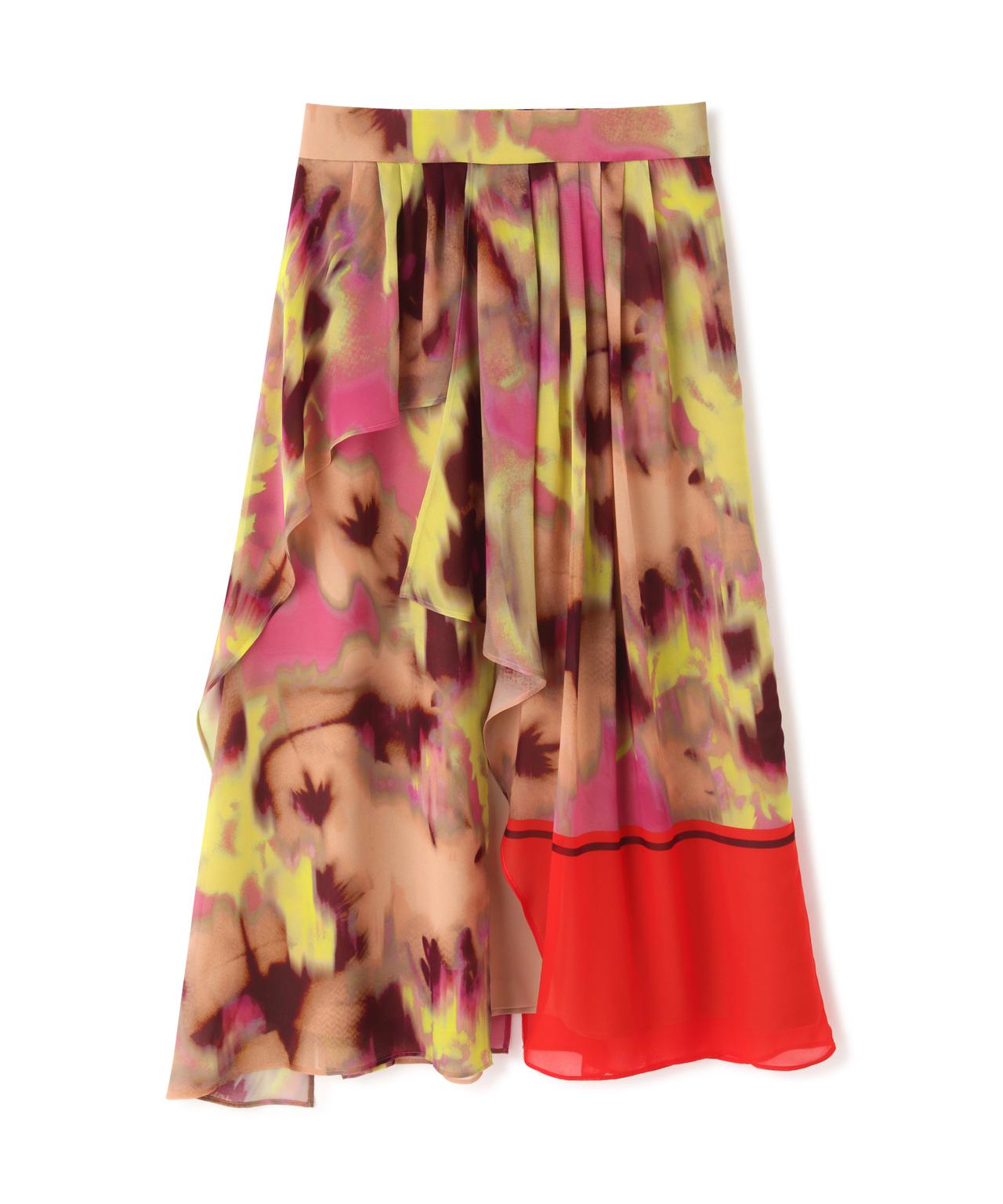 ADORE スマッジフラワープリントスカート ピンク 38 ADORE スマッジフラワープリントスカート ピンク 38