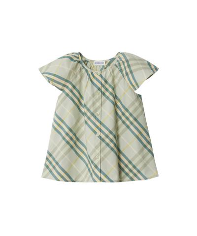 チェック コットントップ