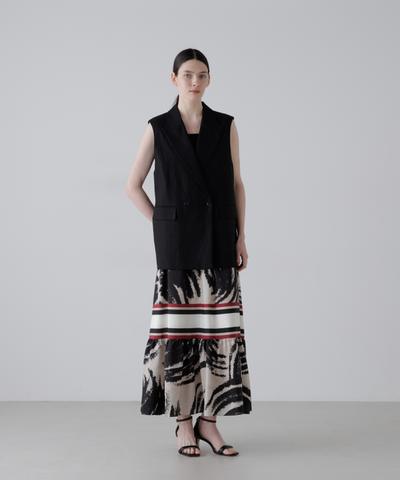 モダントライバルプリントスカート