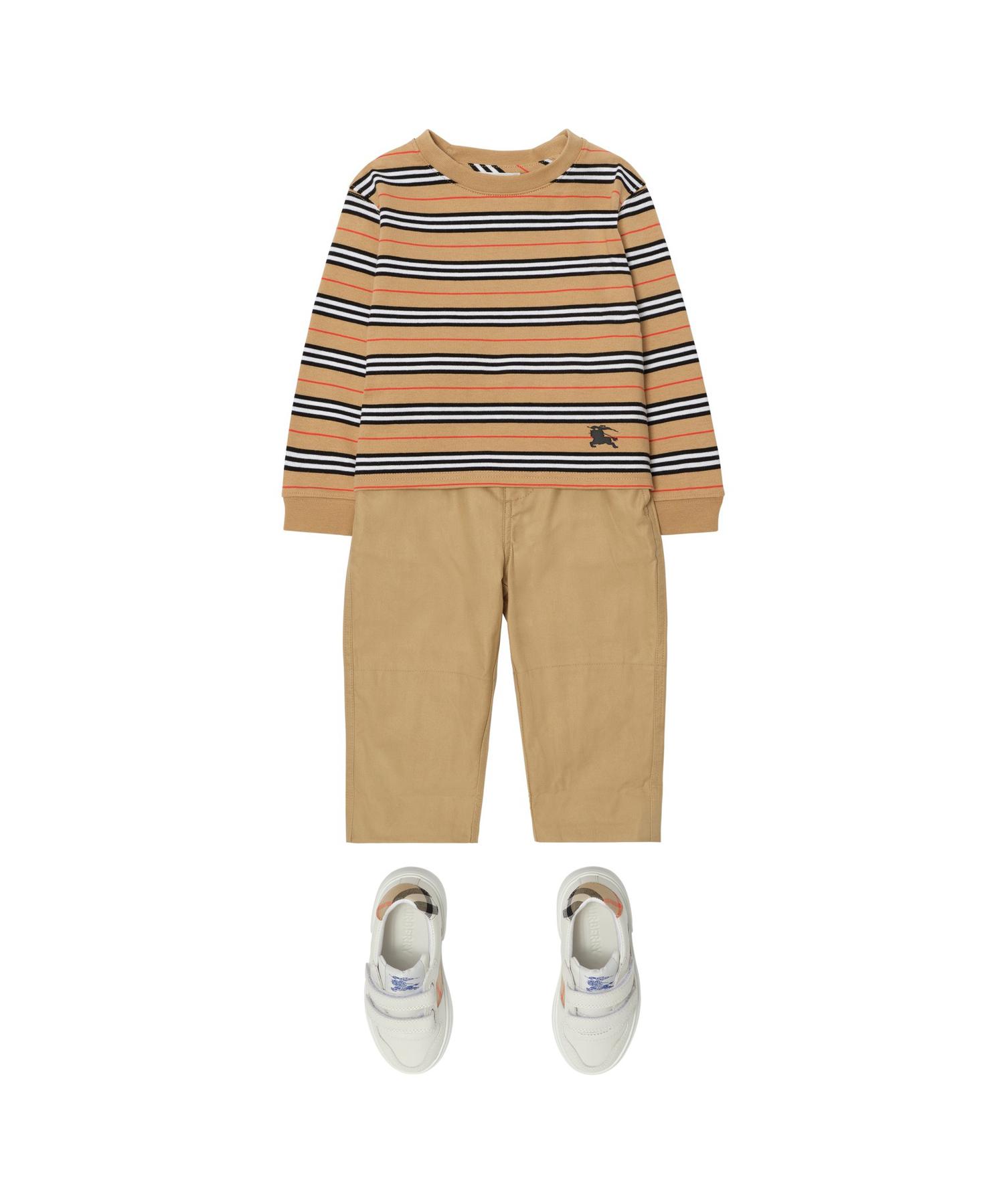ロングスリーブ アイコンストライプ コットンTシャツ(O10810145)｜阪急