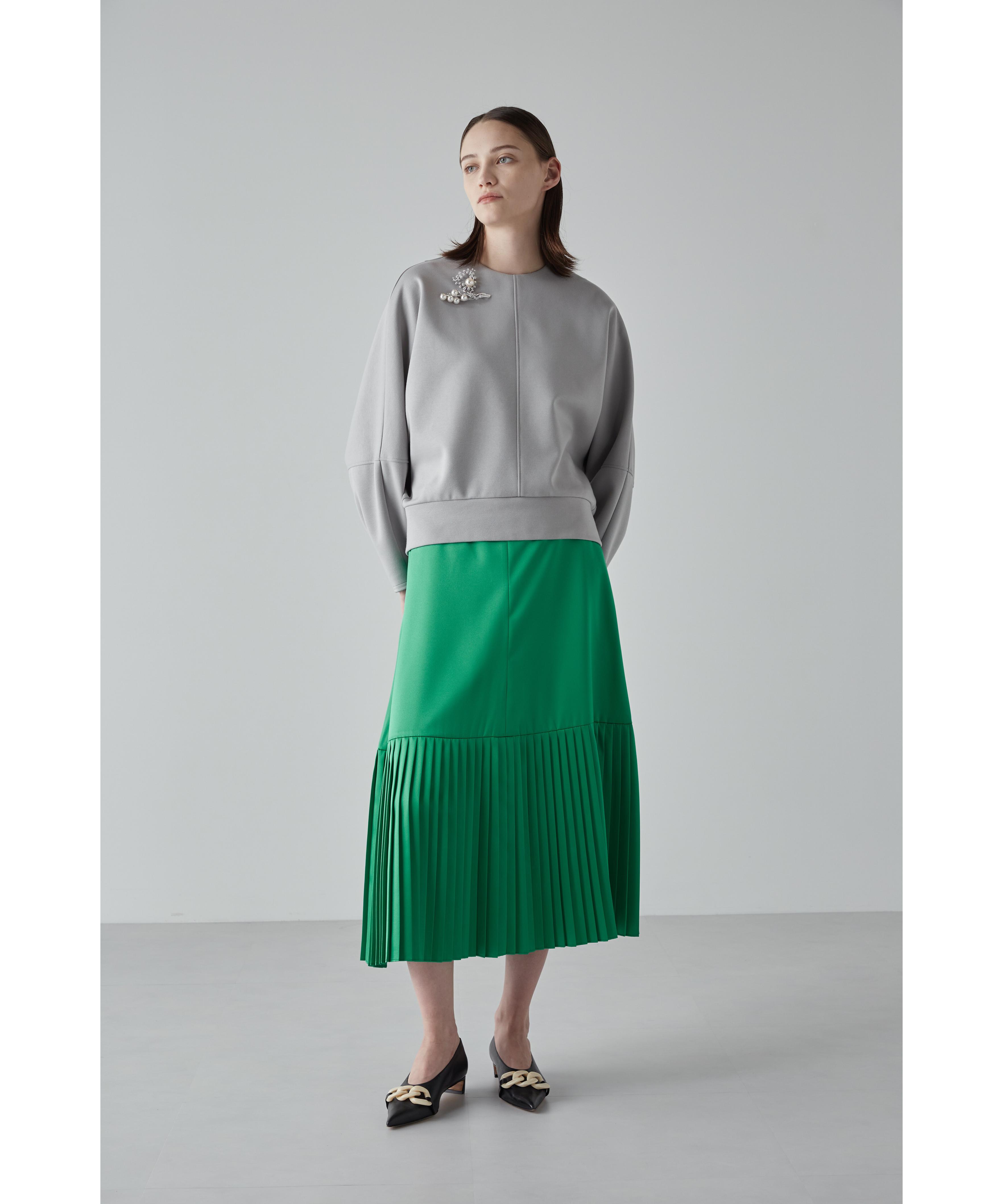ADORE ライトサテンスカート グリーン 38 ADORE ライトサテンスカート グリーン 38