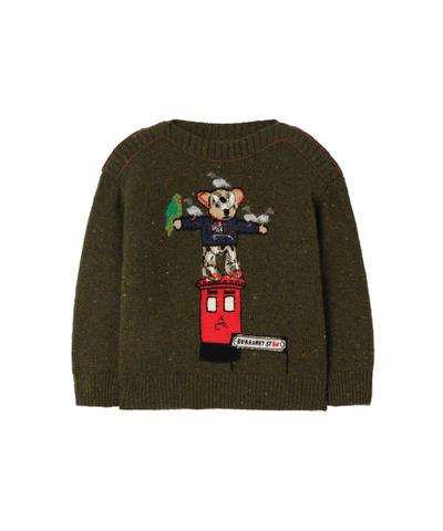 ポストボックス ベア ウールカシミアセーター