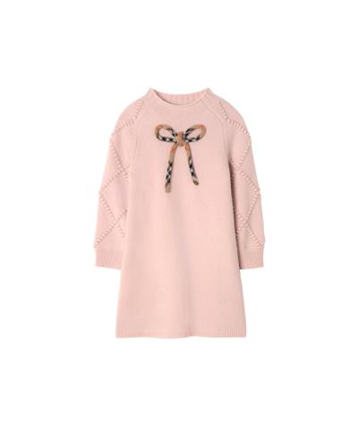 チェックボウ ウールカシミアドレス