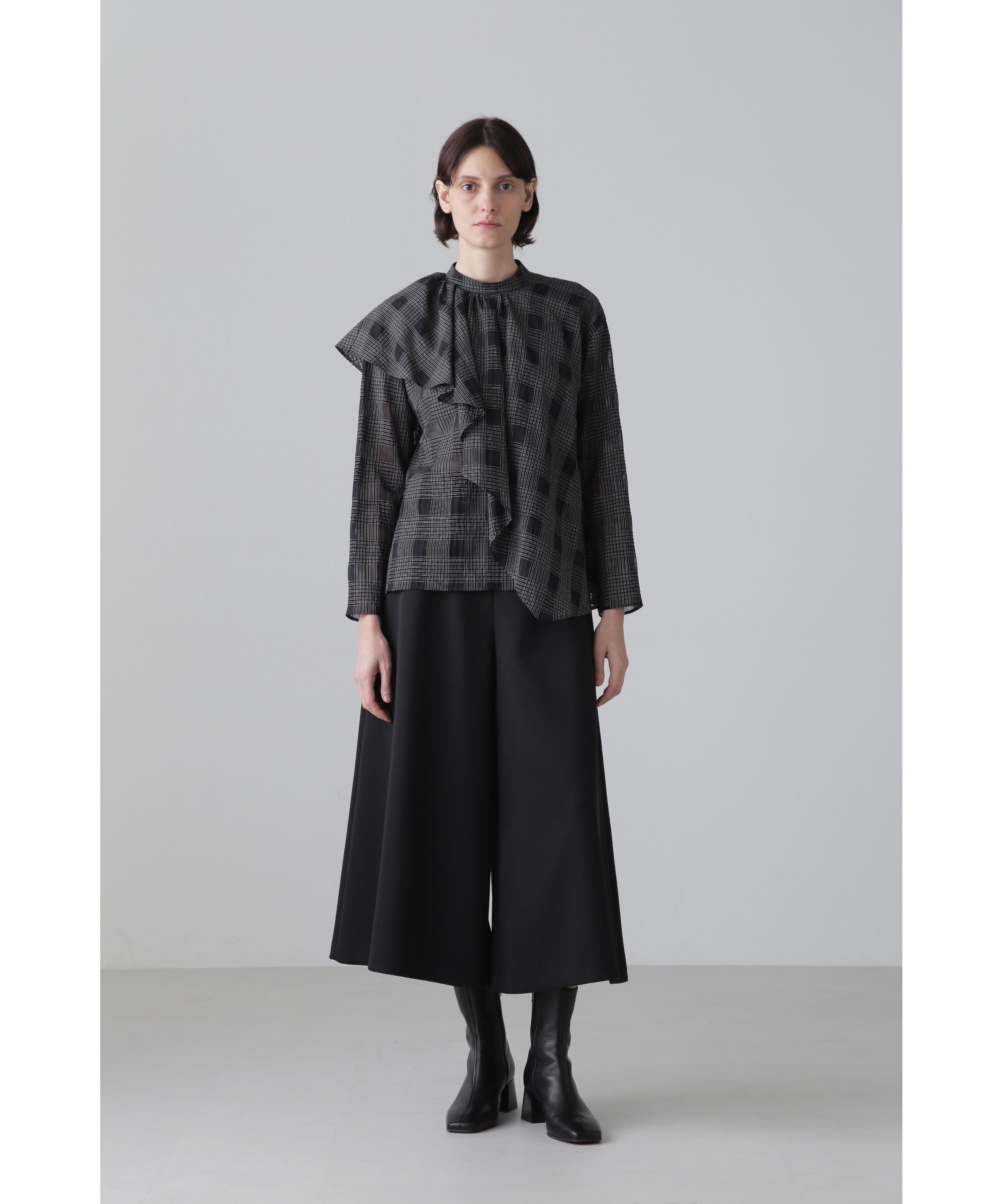 美品✨ アドーア　ハイツイストレイヤードブラウス　ブラック　38 23AW ハイツイストレイヤードブラウス(O10656792)｜阪急百貨店公式通販