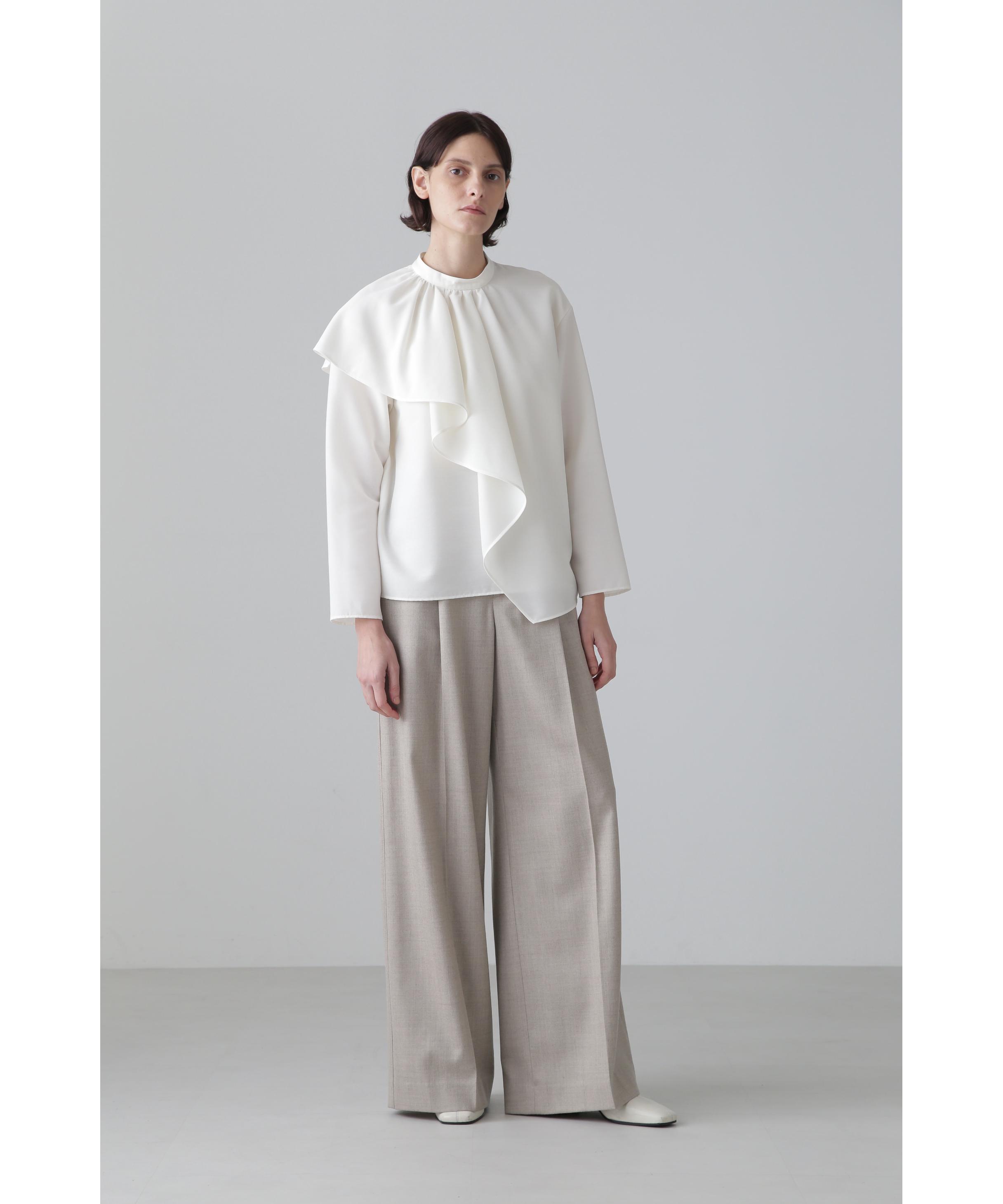 美品✨ アドーア　ハイツイストレイヤードブラウス　ブラック　38 23AW ハイツイストレイヤードブラウス(O10656792)｜阪急百貨店公式通販