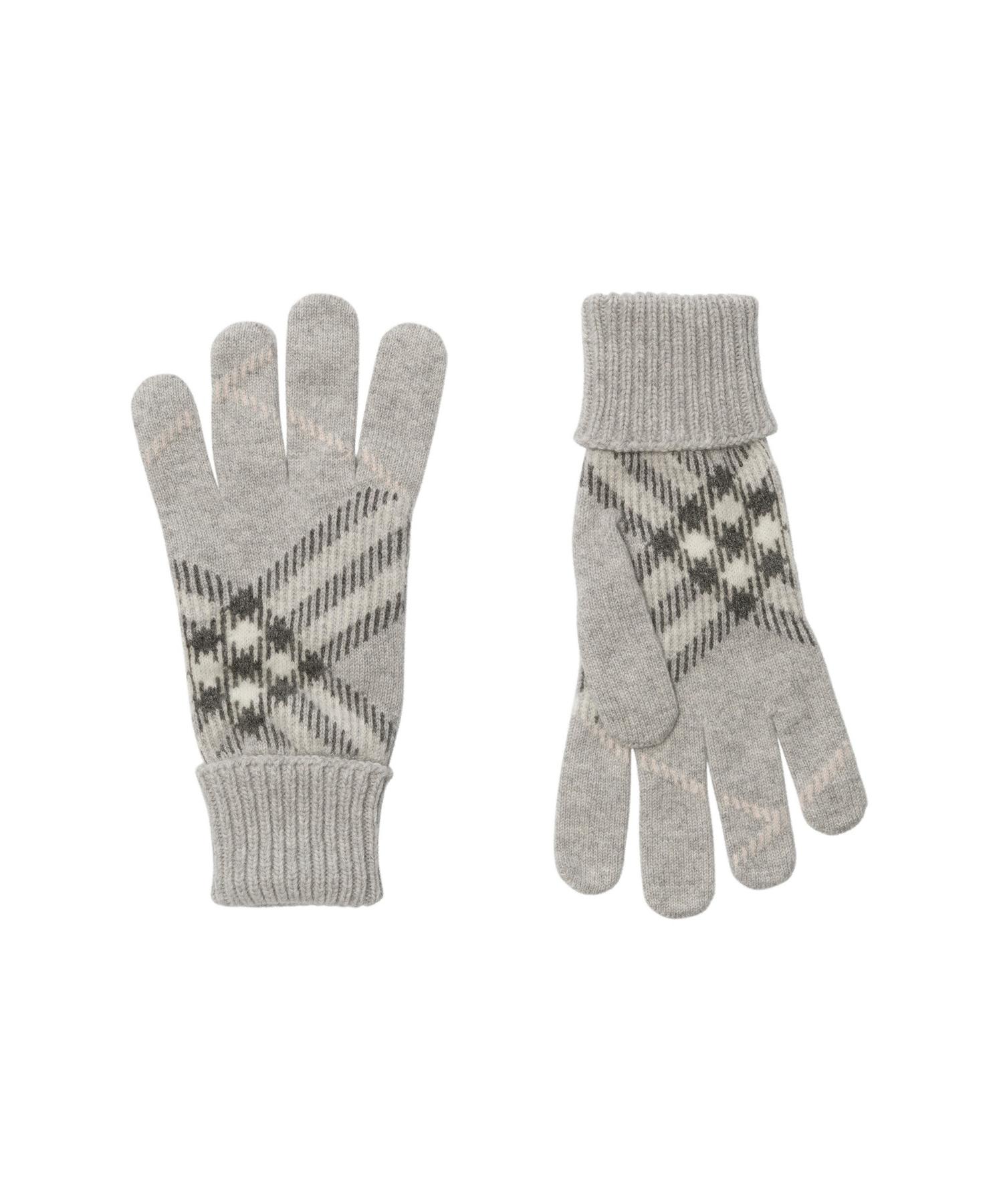 チェック カシミアブレンド グローブ(O10817321)｜HANKYU MEN'S / 阪急
