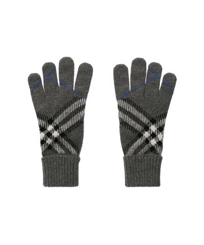 チェック カシミアブレンド グローブ