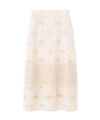 ◆ラティスエンブロイダリースカート