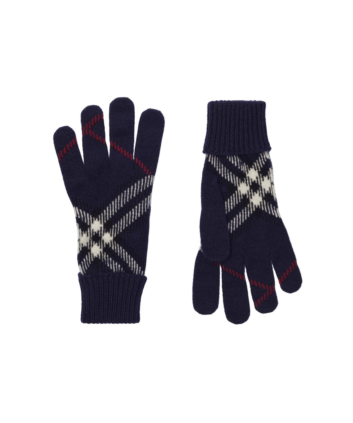 チェック カシミアブレンド グローブ(O10811250)｜HANKYU MEN'S / 阪急