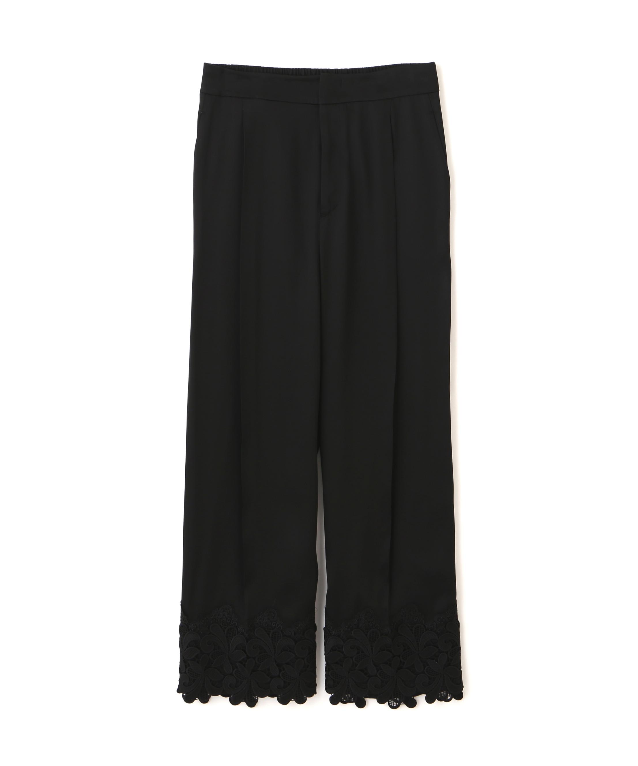 ADORE ブライトサテンパンツ ブラック 38 ADORE ブライトサテンパンツ ブラック 38