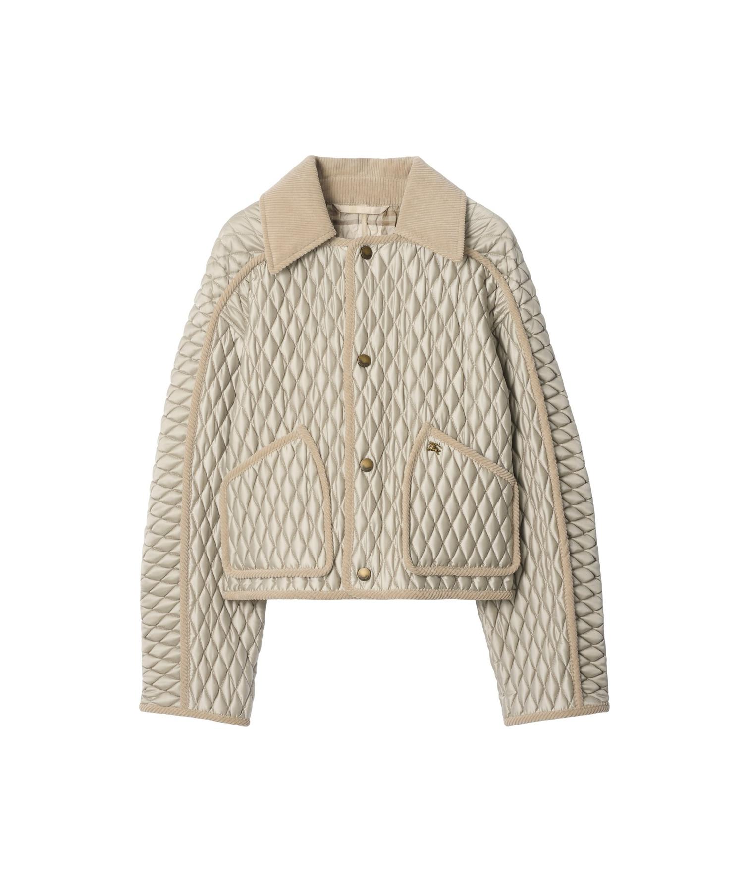 コットン混★キルティング★クロップドジャケット★ PUCCI クロップド キルティング ナイロン フロリストン ジャケット