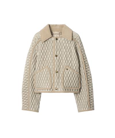 クロップド キルティング ナイロン フロリストン ジャケット