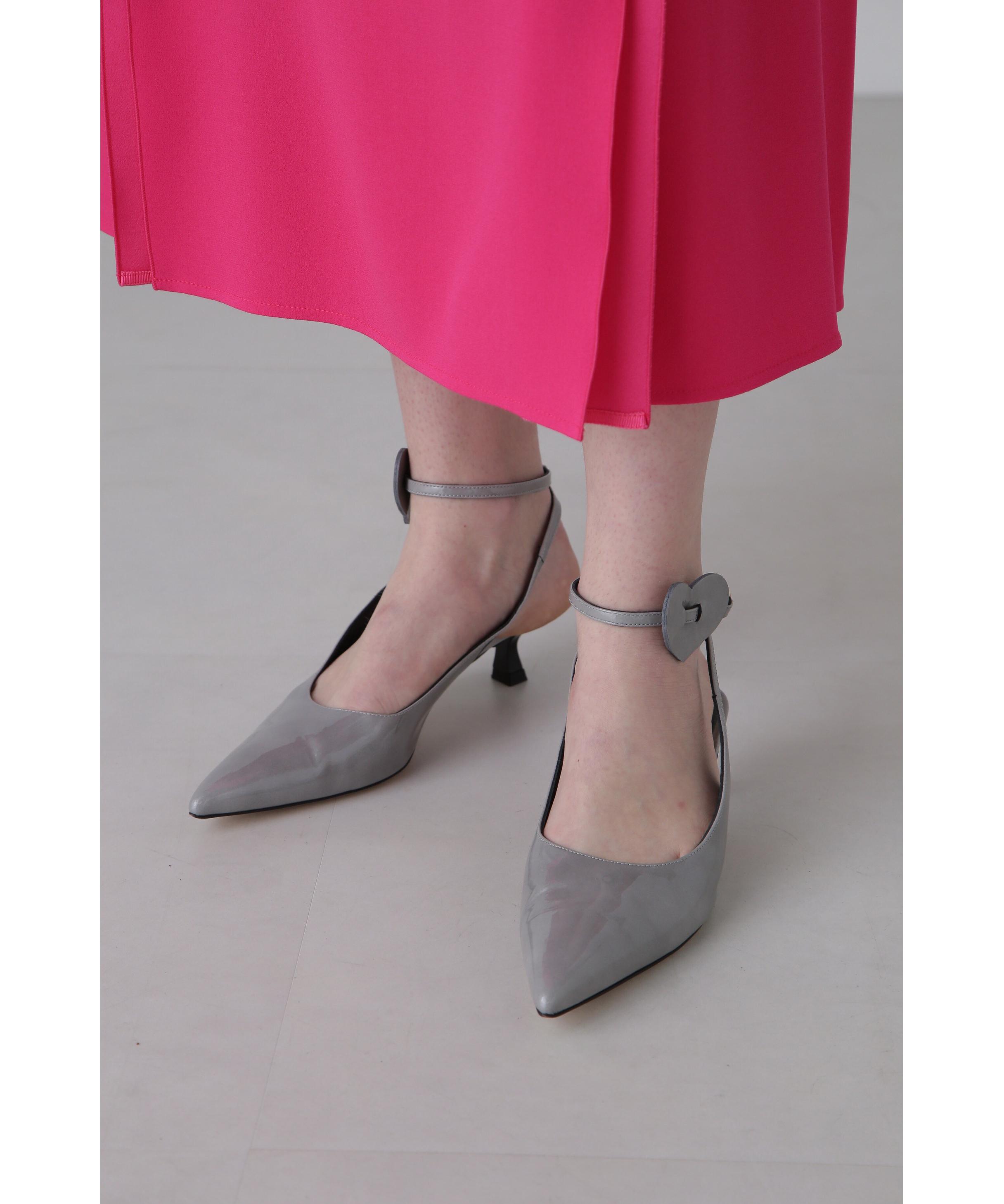 ADORE エナメルパンプス グレー 36 ADORE エナメルパンプス グレー 36