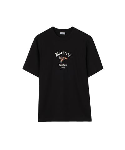 チェック フラッグ コットンTシャツ
