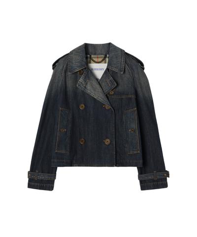 クロップド デニム メイフェア トレンチジャケット