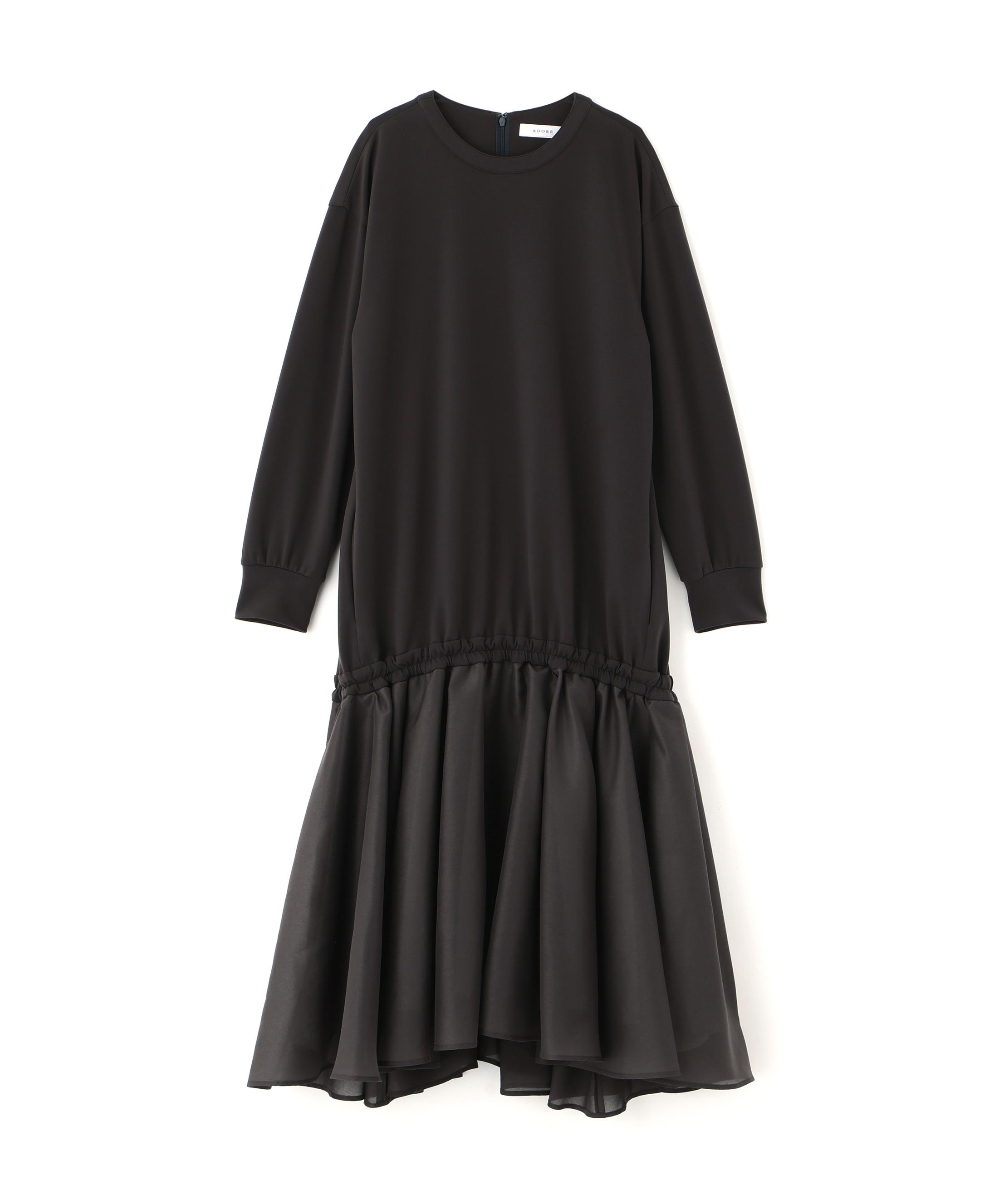 ADORE ◆パウダリーダンボールワンピース グレー ３８