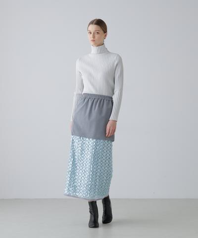 ◆フラワーシークインスカート