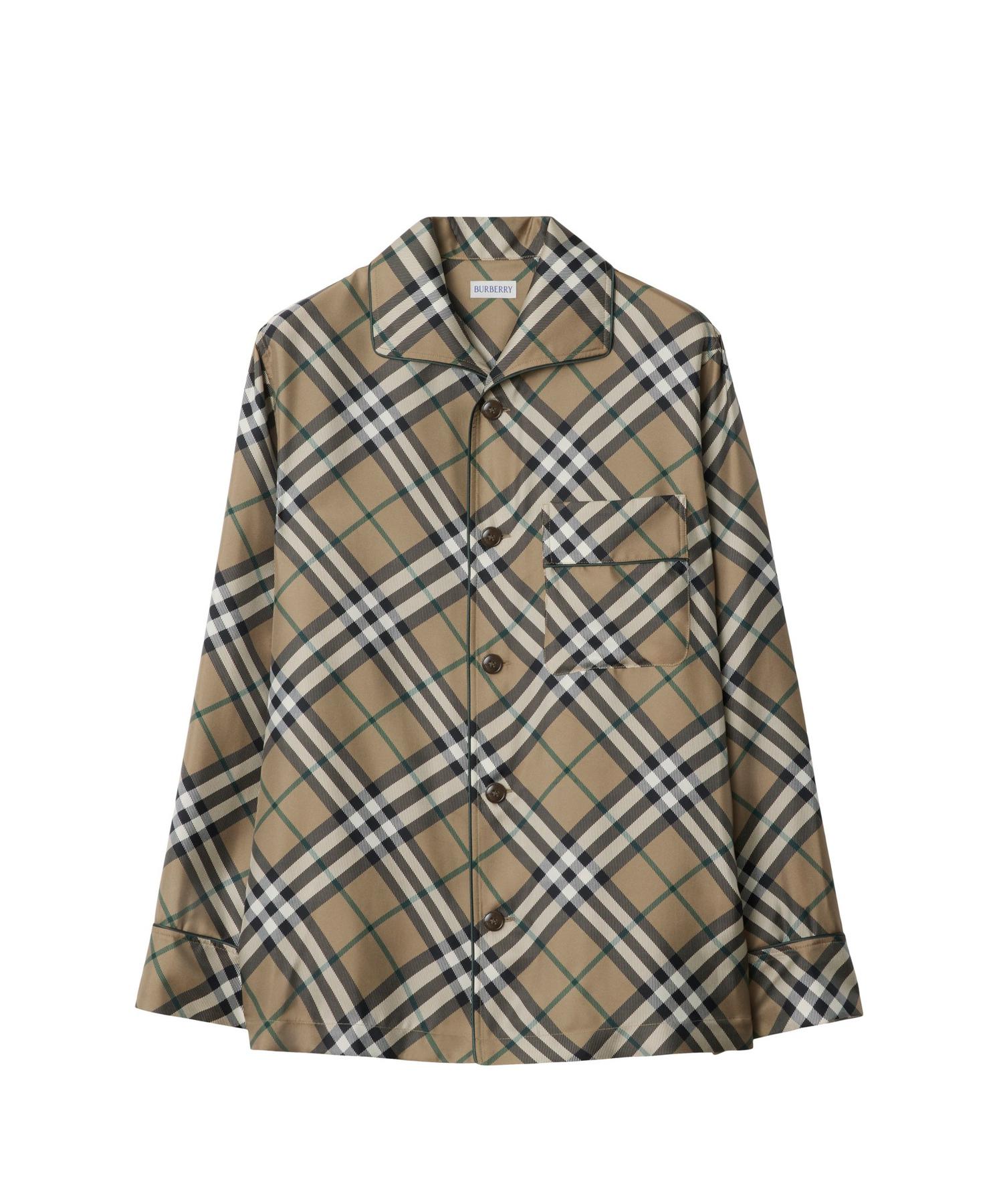 チェック シルクパジャマシャツ(O10724501)｜阪急百貨店公式通販