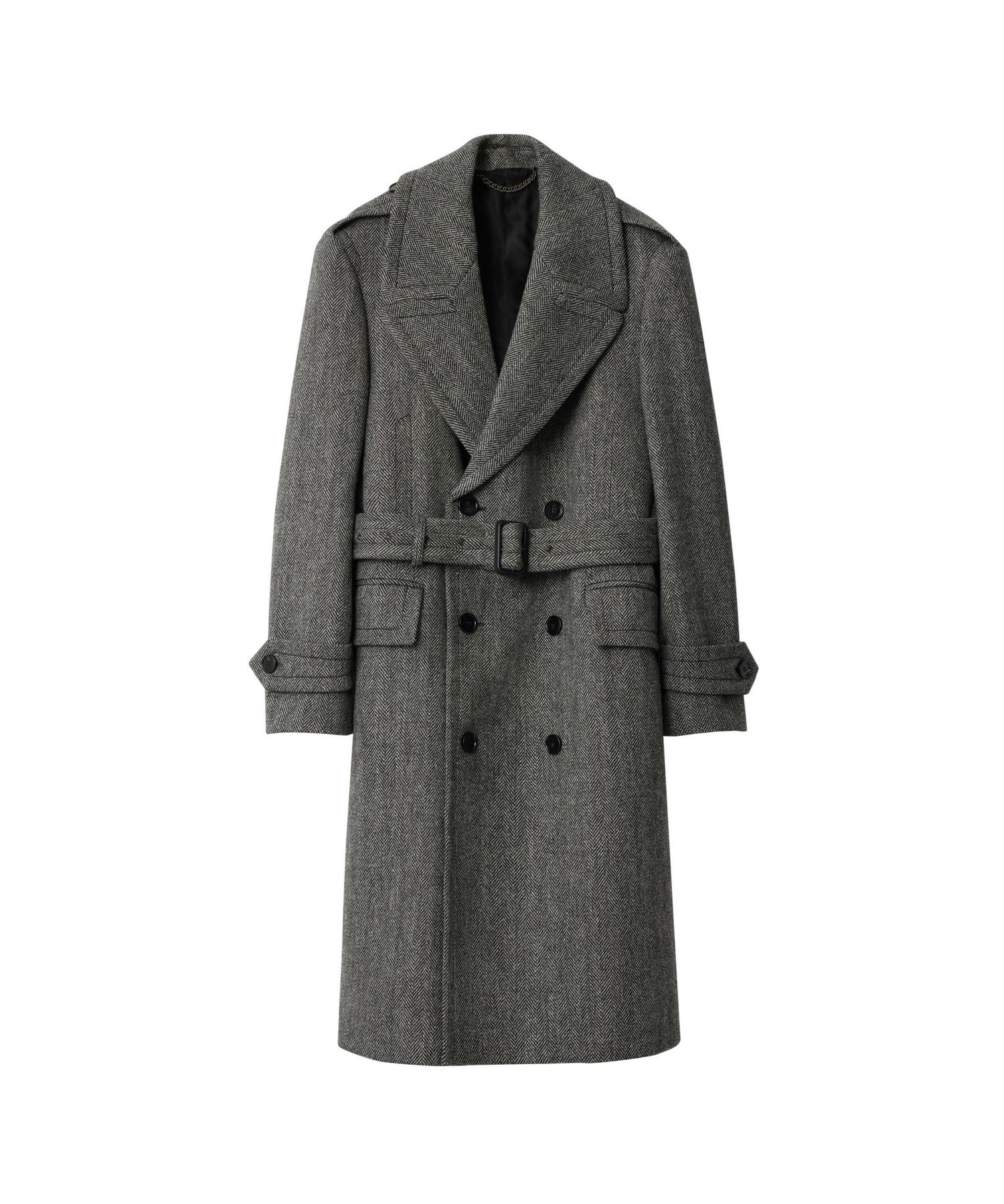 稀少【メンズ規格】バーバリー×Harrods別注シングルブレストベルテッドコート 稀少【メンズ規格】バーバリー×Harrods別注シングルブレストベルテッド