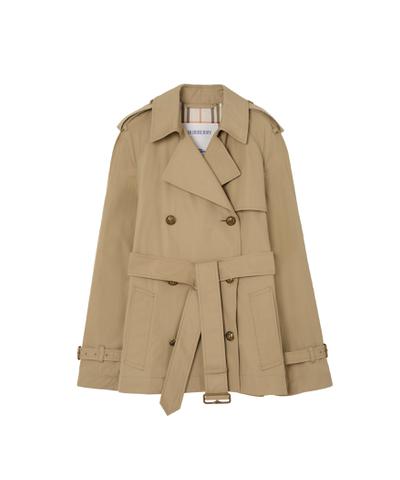 ショート ライトウェイトコットン ベルグレイヴィア トレンチコート□