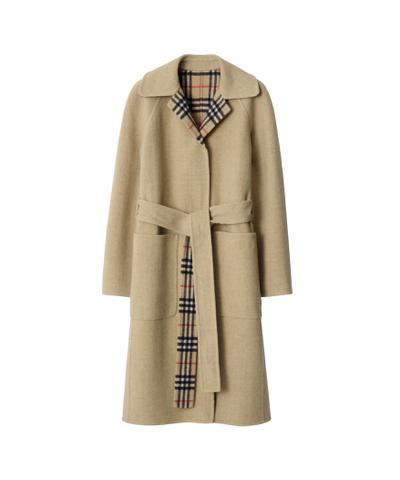 リバーシブル ウール ラップコート