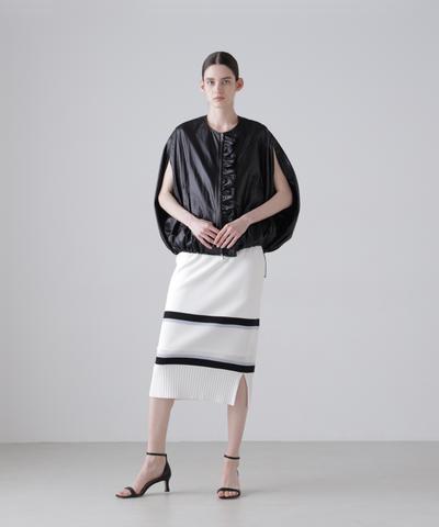 メッシュラインニットスカート