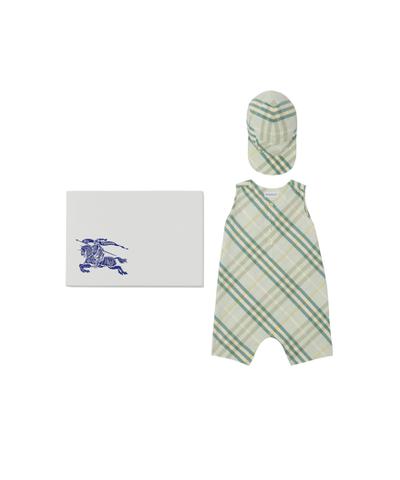 チェックコットン ツーピース ベイビーギフトセット