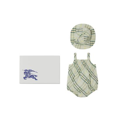 チェックコットン ツーピース ベイビーギフトセット