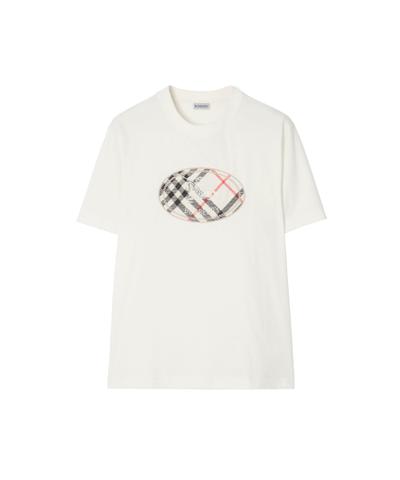 チェック ナイトスタンプ コットンTシャツ