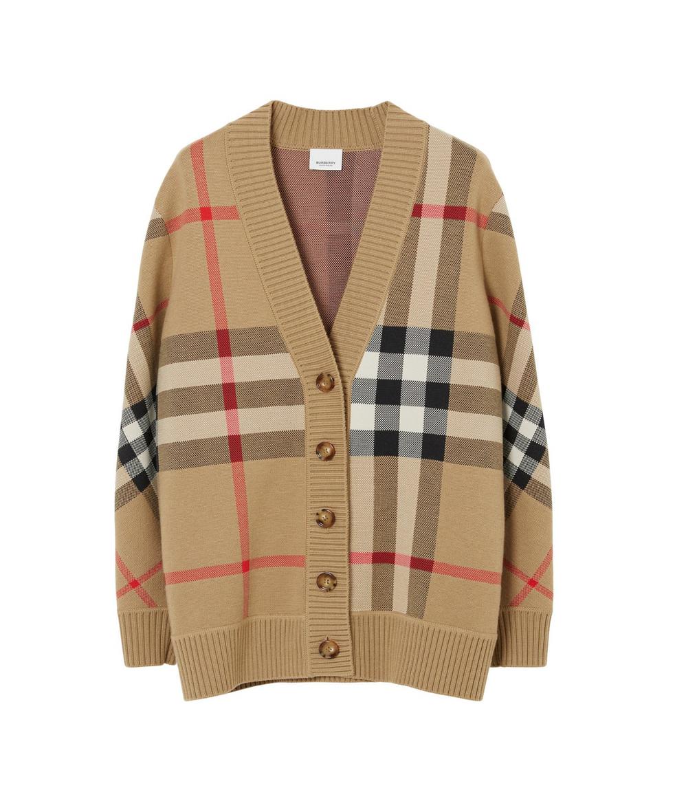 ＊Burberry＊チェック リネンブレンド ミューズ スライド チェック リネンブレンド ミューズ スライド (サンド