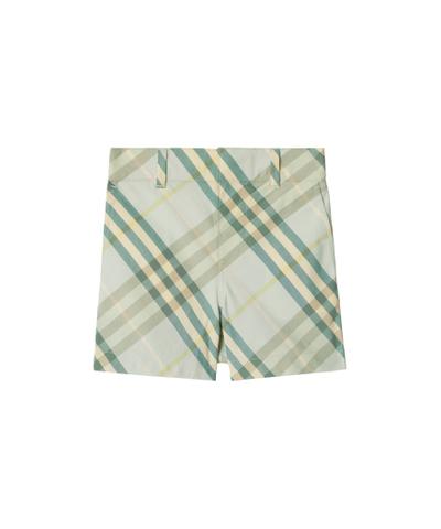 チェック コットンショーツ