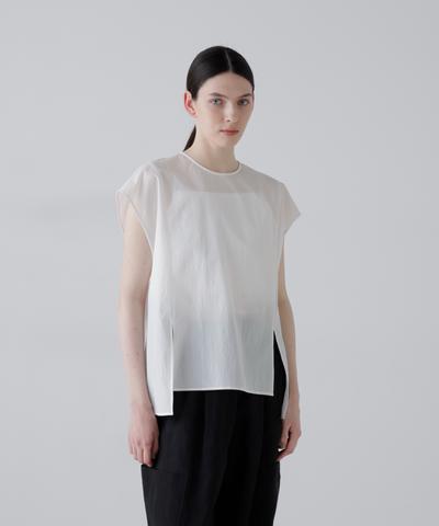 ◆ドットメッシュブラウス