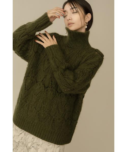 限定 ハンドケーブルタートルニット O レディースファッション 阪急百貨店公式通販 Hankyu Fashion