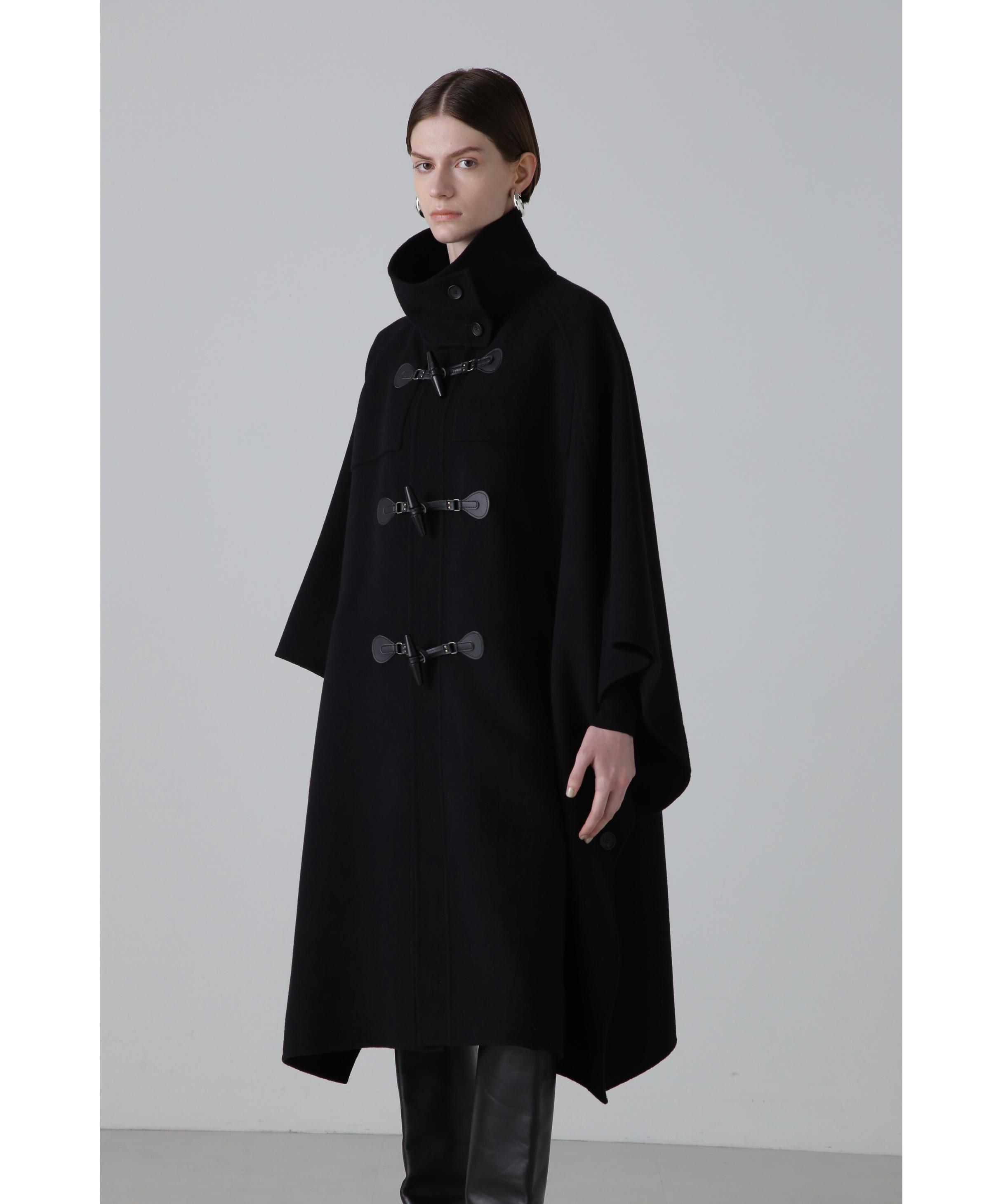 ADORE ソリッドウールリバーコート ブラック 38 ADORE ソリッドウールリバーコート ブラック 38