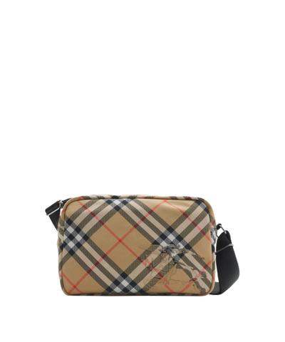 チェック クロスボディバッグ□