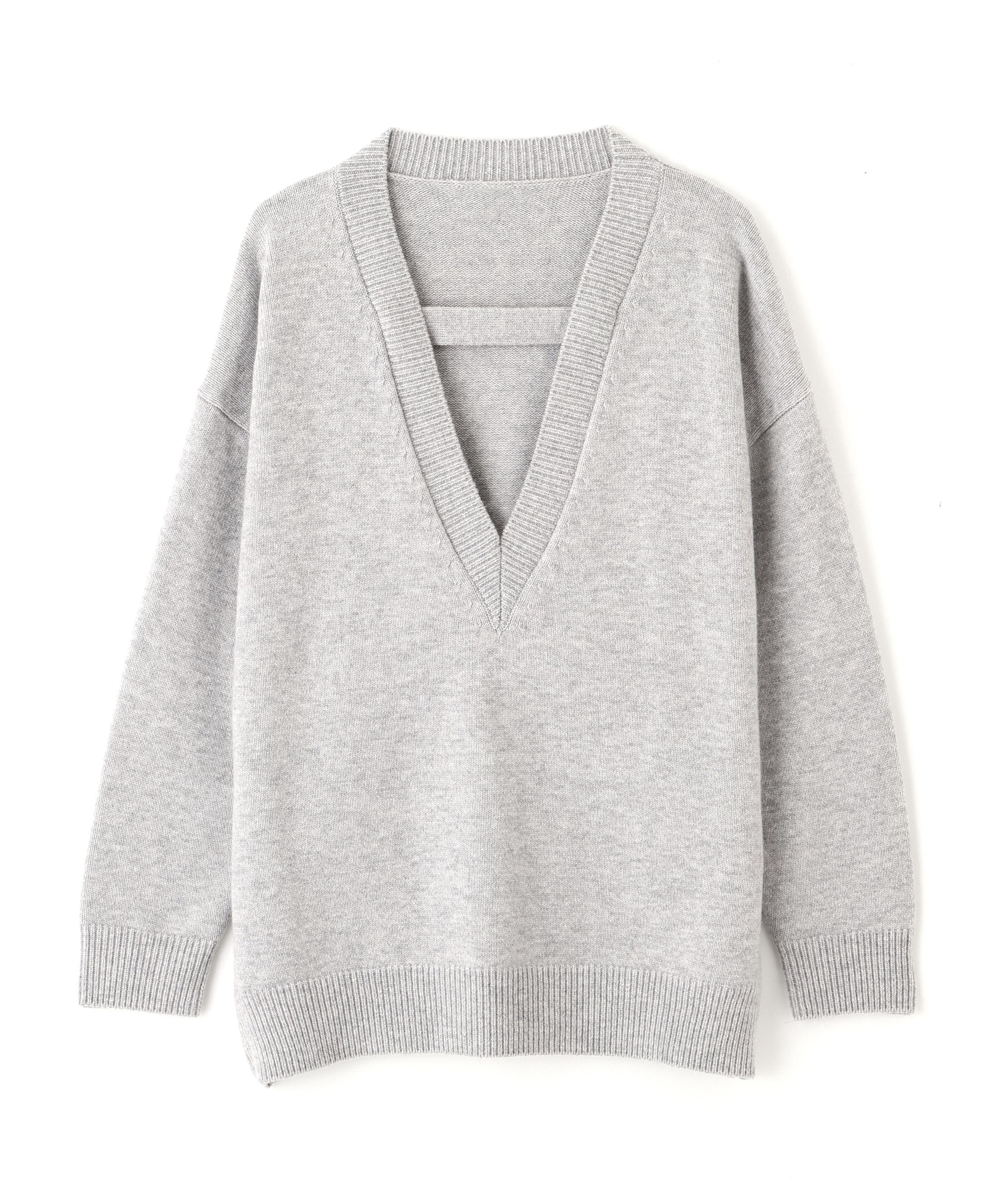 ADORE ◆ウールカシミヤニット グレー 38 ADORE ◆ウールカシミヤニット グレー 38