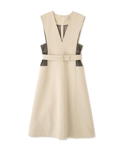 バイカラーボンディングワンピース