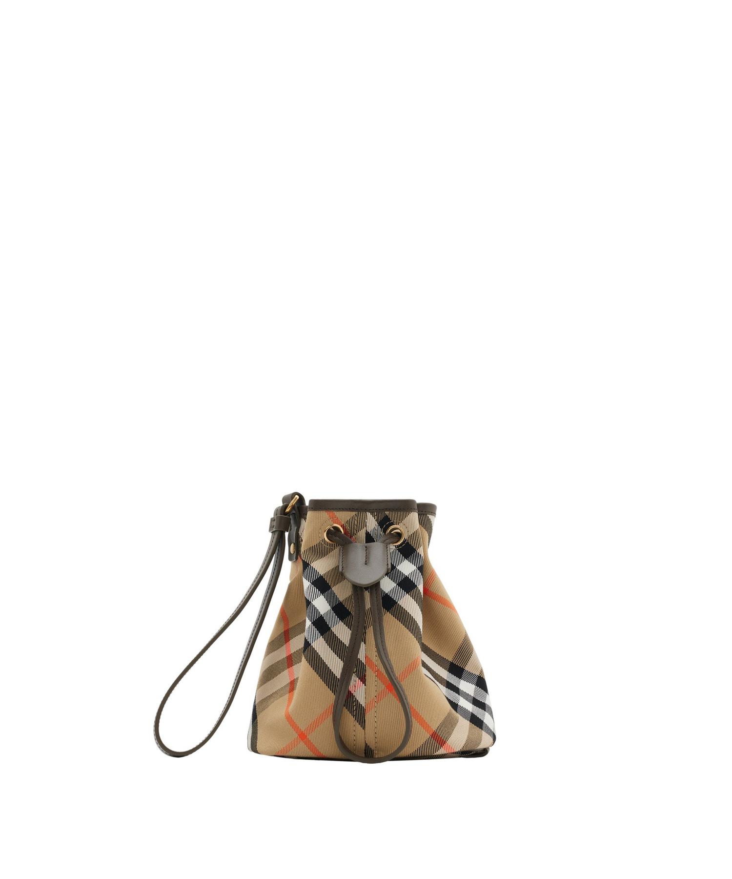 BURBERRY バーバリー チェック ドローストリングポーチ チェック ドローストリングポーチ□(O10626240)｜阪急百貨店公式