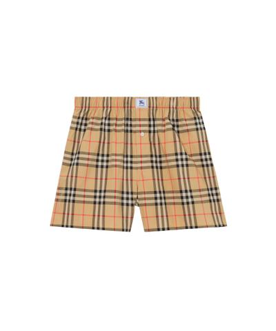 チェック コットン ボクサーショーツ
