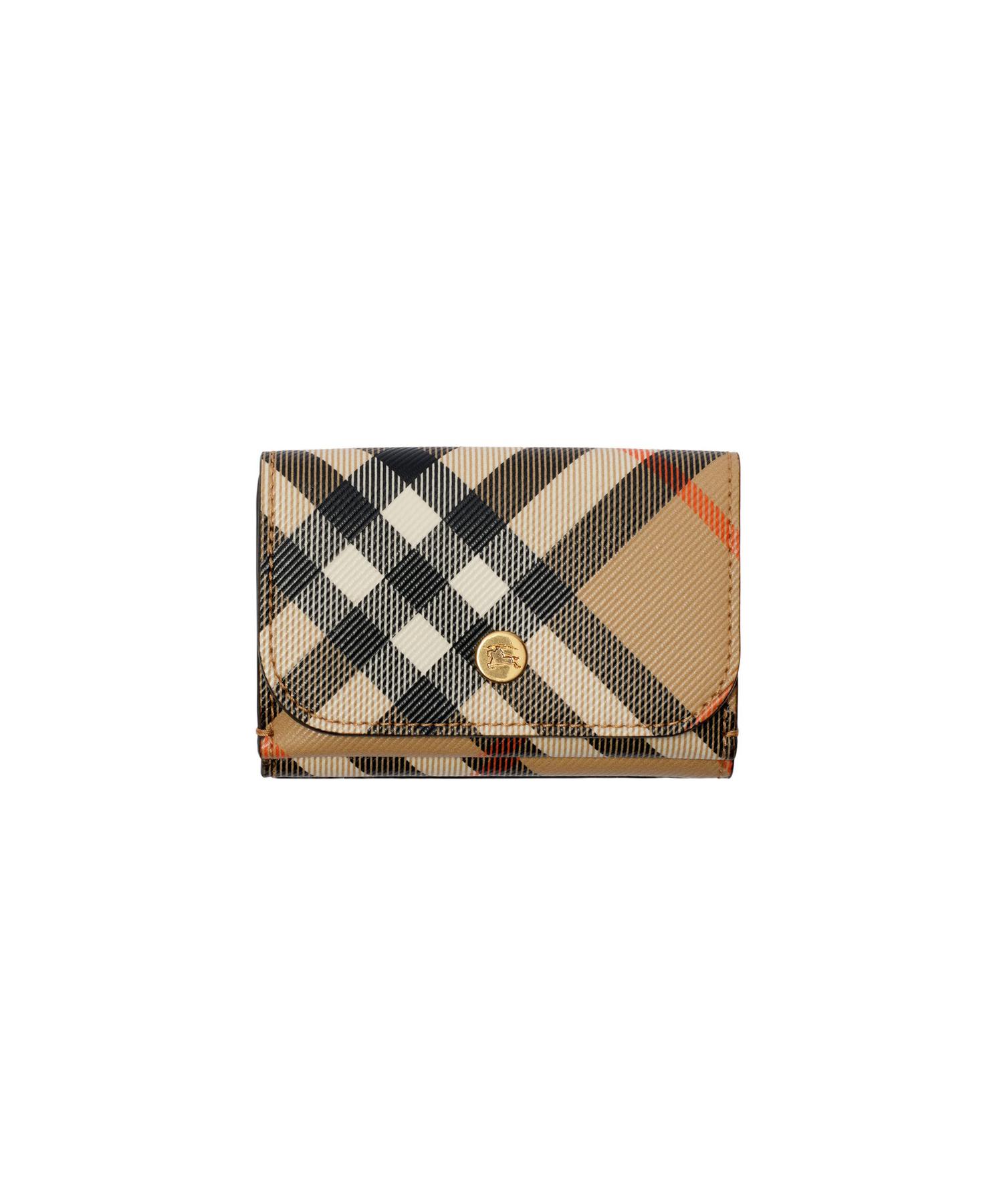 【BURBERRY】バーバリー チェック コンパクト ウォレット 刻印可 BURBERRY バーバリー 財布 三つ折り財布 COMPACT WALLET