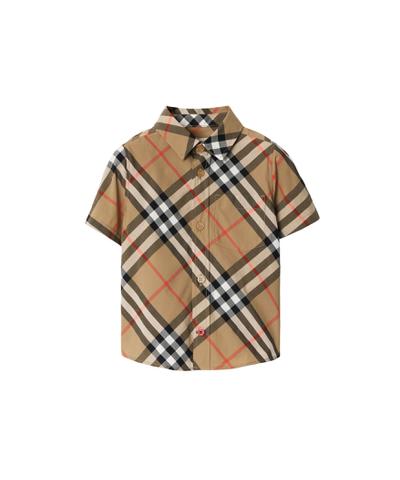 チェック コットンシャツ