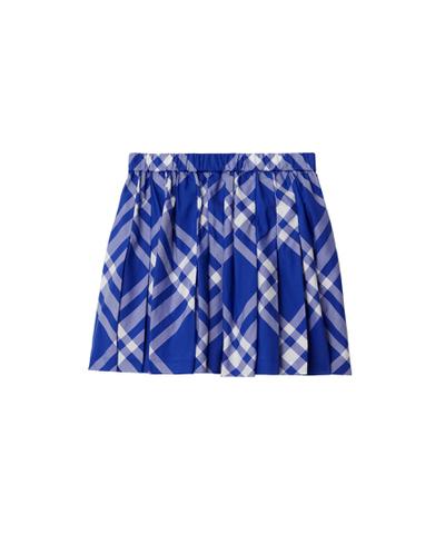 プリーツ チェック コットンスカート