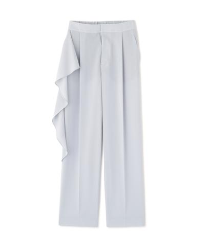 バックサテンジョーゼットパンツ