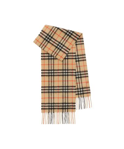 チェック カシミアスカーフ